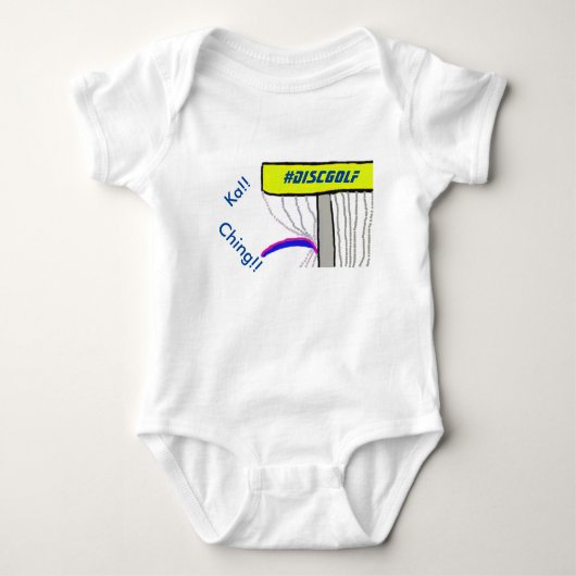 De kachende #DiscGolf babyjongen online Romper (Voorkant)