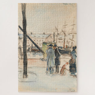 De kades in Rouen – Camille Pissarro Legpuzzel