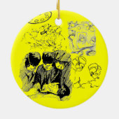 "De kaduceus-chirurg/medisch Ornament" Keramisch Ornament (Achterkant)