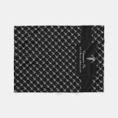 De kaduceus (wit) fleece deken (Voorkant (Horizontaal))