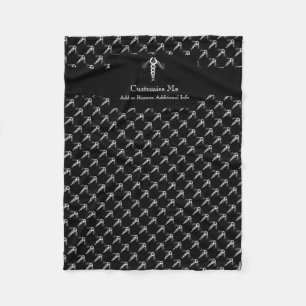 De kaduceus (wit) fleece deken