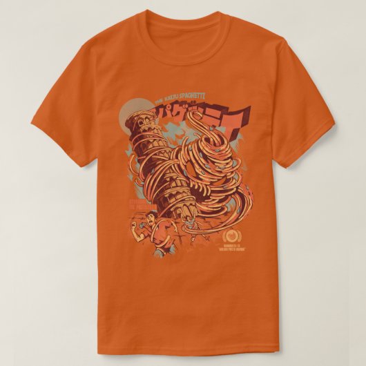 De Kaiju Spaghetti T-shirt (Design voorkant)