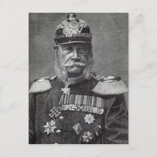 De Kaiser Wilhelm, uit 'vrijetijdsuren', 1888 Briefkaart