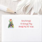 De Kajak Kerstboom gepersonaliseerd Etiket (Insitu)