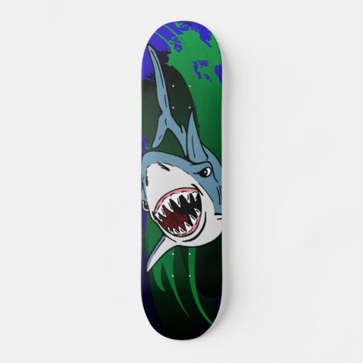 De kaken van de grote witte skateboard (Voorkant)