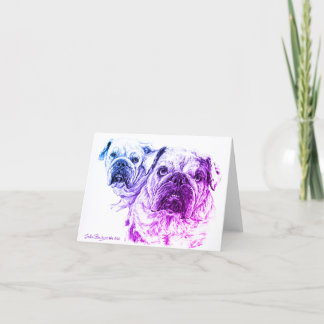 De Kale Diva's: Blank Notecards Bedankkaart