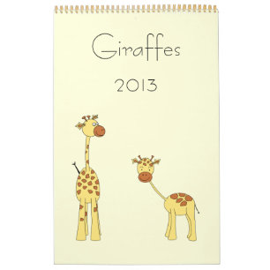 De Kalender 2013 van Giraffes. Leuke Beeldverhalen