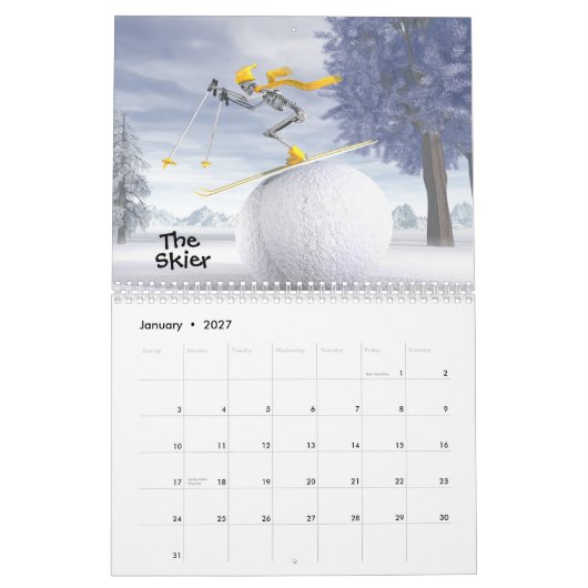 De kalender Skeletonians (Jan 2027)