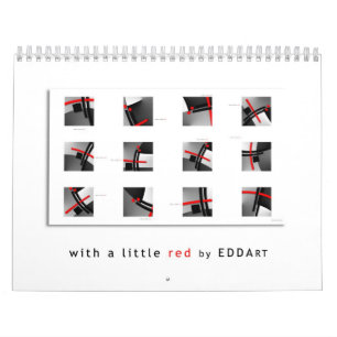 De kalender van de KUNST - met wat rood