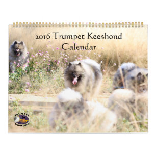 De Kalender van Keeshond van de trompet