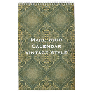 De Kalender "VINTAGE STIJL" van de douane + uw