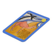 De kameelgedicht magnet (blauw) magneet (Linkerzijde)
