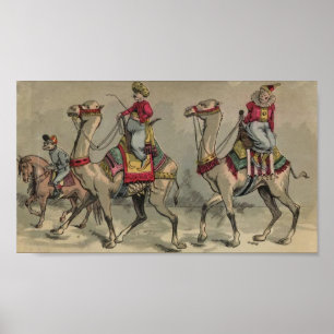 De Kamelen, de Clowns, en meer van het circus Poster