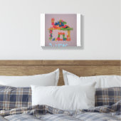 De kamer van Londen Canvas Afdruk (Insitu (Slaapkamer))