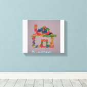 De kamer van Londen Canvas Afdruk (Insitu (Houten vloer))