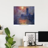 De Kamers van het Parlement, zonsondergang van Cla Poster (Thuiskantoor)