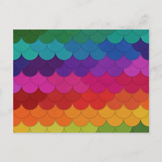De Kammosselen van de regenboog Briefkaart (Voorkant)