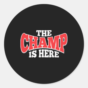 De Kamp is hier Motivatie sportsportartikelen Ronde Sticker