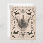 De kampioen rijder van de wereld, Charles W. Fish. Briefkaart (Voorkant / Achterkant)