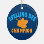 De Kampioen van de Bij van de spelling Keramisch Ornament (Links)
