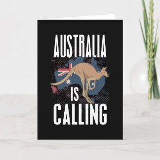De kangoeroes in Australië Kaart