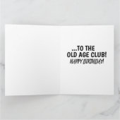 DE KANS VAN HET OUDE MAN KAN BIRTHDAG OVER DE HILL KAART (Binnen)