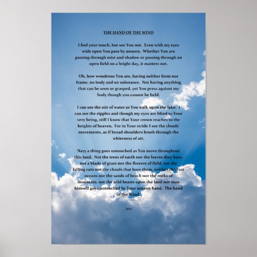 DE KANT VAN DE WIND POSTER (Voorkant)