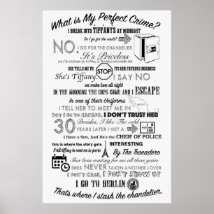 De Kantoor-dwights perfecte misdaad Poster