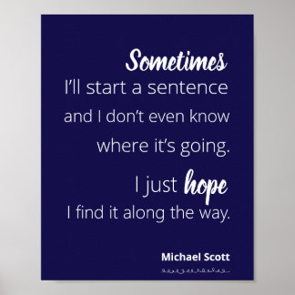 De Kantoor Michael Scott Quote Poster