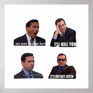 De Kantoor Micheal Scott Funny Memes Pack Poster