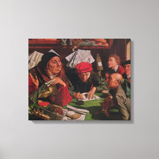 De Kantoor van de advocaat, c.1545 Canvas Afdruk (Voorkant)