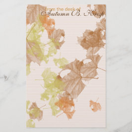 de KANTOORBEHOEFTEN "van herfstbladeren" Briefpapier