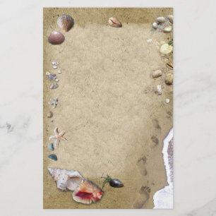 De Kantoorbehoeften van zeeschelpen Briefpapier