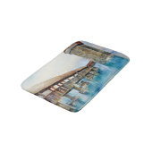 De Kapelbrug in Luzern (Zwitserland) Badmat (Gekanteld)