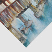 De Kapelbrug in Luzern (Zwitserland) Tissuepapier (Detail)