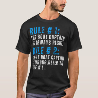 De Kapitein Heeft Altijd Gelijk Grappige Bootkapit T-shirt
