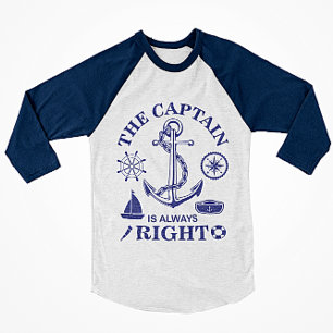 De kapitein heeft altijd gelijk - kapitein Funny - T-shirt