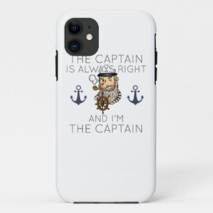 De kapitein is altijd goed en ik ben de Ca. iPhone 11 Hoesje