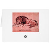 DE KAPITEIN LION LYING DOWN, Roze zwart (Achterkant Horizontaal)