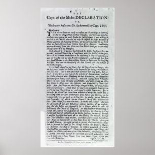 De kapitein van de Mobs Declaration Poster