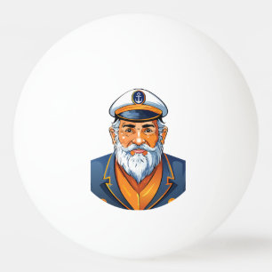 De kapitein van het schip pingpongballen