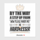 De kapper is de Ultimate in Appeal. Cadeau Sticker (Vel)