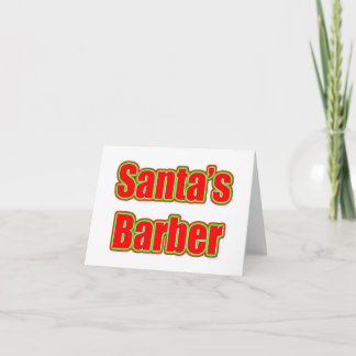 De Kapper van de kerstman Feestdagen Kaart