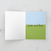 De Kar van het golf - Gepersonaliseerd Wenskaart Kaart (Binnen)