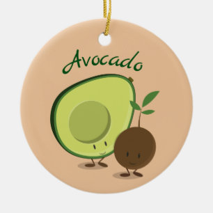 De karakters van de avocado   Ornament