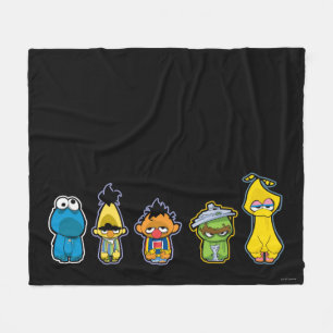 De Karakters van het Sesame Street van de zombie Fleece Deken