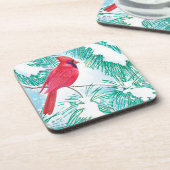 De kardinaal - onderzetter (Linkerzijde)