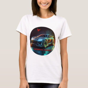De kardinaal XL5000 Elite sportwagen T-shirt