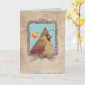 De kardinaalkaart donkeren kaart (Gele Bloem)