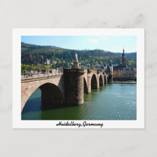 De Karl-Theodorbrug Heidelberg Duitsland Briefkaart
